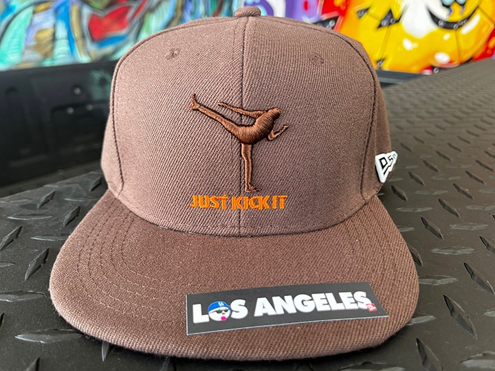OSSANTHEHOOD snapback cap (kickit) / brown