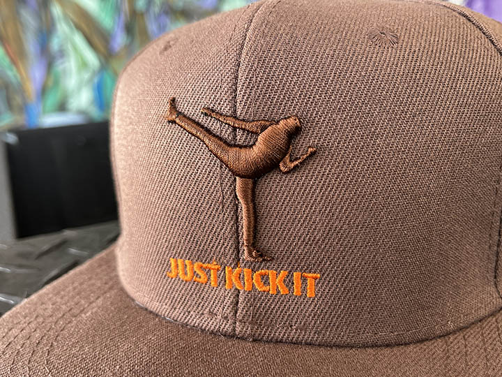 OSSANTHEHOOD snapback cap (kickit) / brown