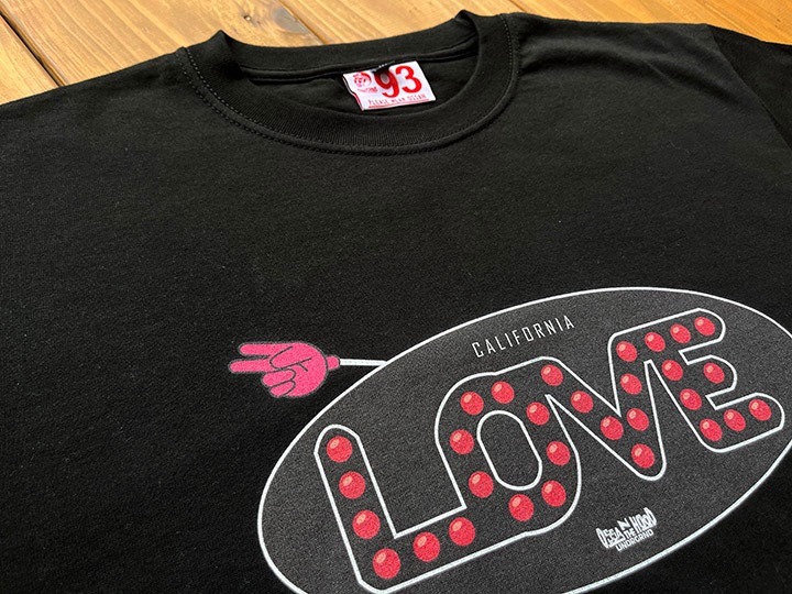 OSSANTHEHOOD 7.2oz heavyweight Tshirt (cali_love) / black