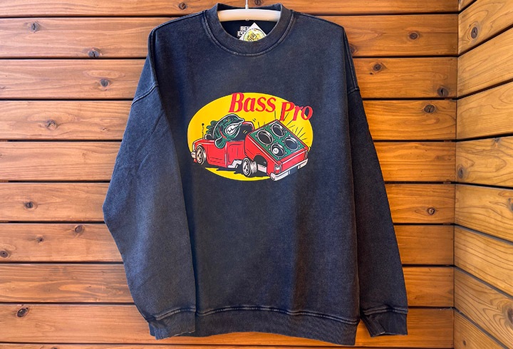 BENJIE ESCOBAR 12oz. crewneck sweat (bass) / charcol gray