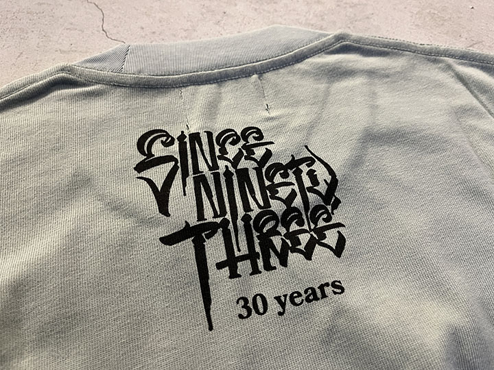 "SINCE NINETY THREE" longsleeve Tshirt / stone green