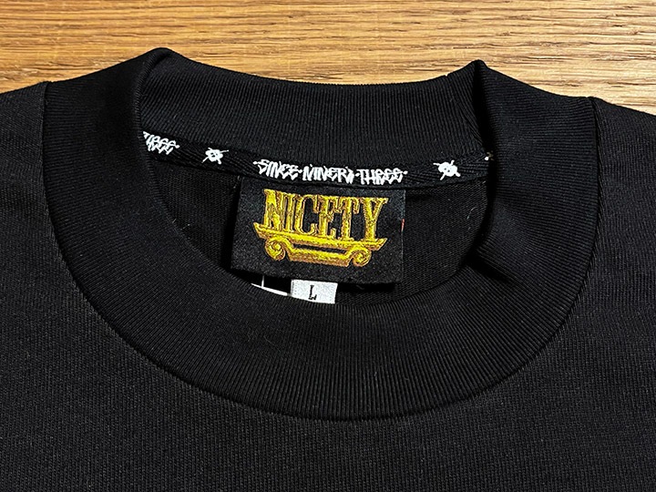 "SINCE NINETY THREE" 10.2oz. ultra heavyweight LS Tshirt / black