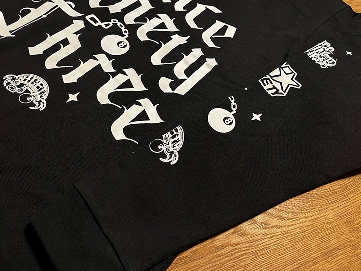 "SINCE NINETY THREE" 10.2oz. ultra heavyweight LS Tshirt / black