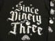 "SINCE NINETY THREE" 10.2oz. ultra heavyweight LS Tshirt / black