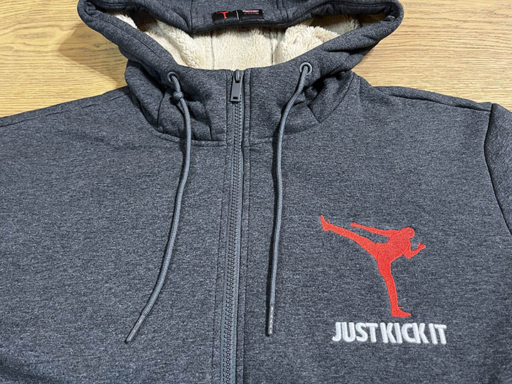 OSSANTHEHOOD sherpa lined zipup hood (kickit) / charcol