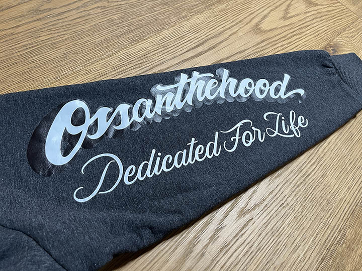 OSSANTHEHOOD sherpa lined zipup hood (kickit) / charcol