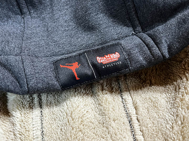 OSSANTHEHOOD sherpa lined zipup hood (kickit) / charcol