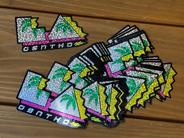 OSSANTHEHOOD vinyl glitter sticker (LA)