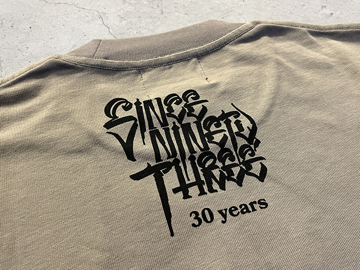 "SINCE NINETY THREE" longsleeve Tshirt / sand khaki