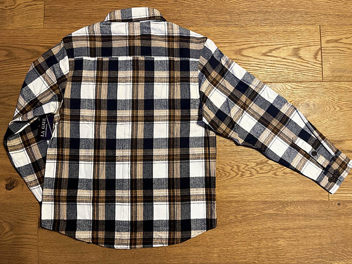 LA GATE check frannel shirt / br