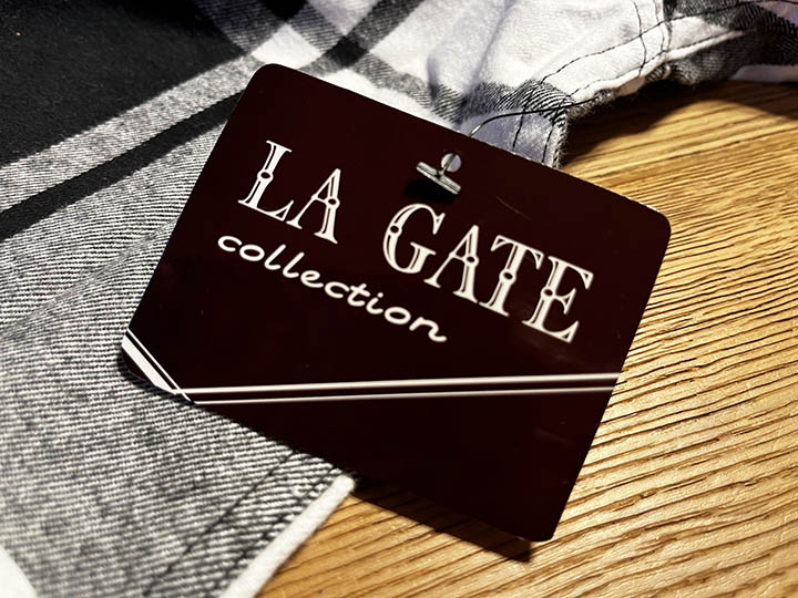 LA GATE check frannel shirt / br