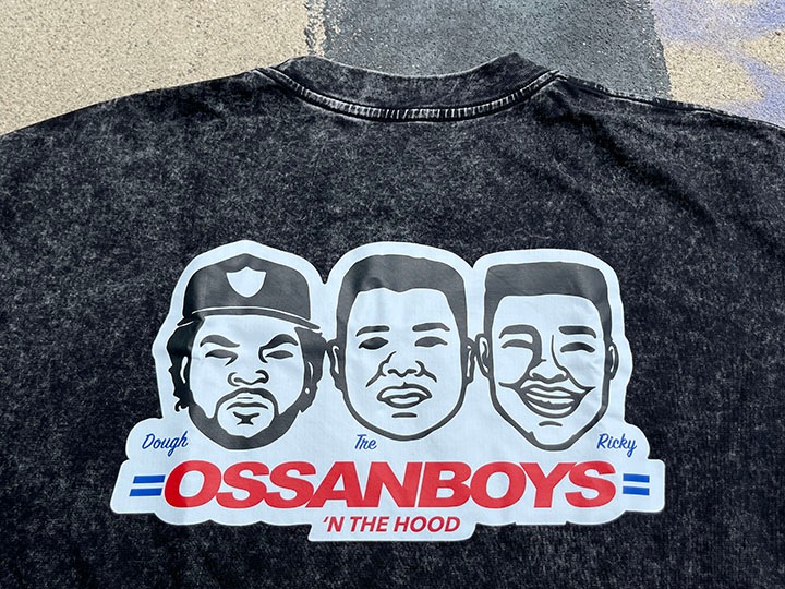 OSSANTHEHOOD Tshirt (ossanboys) / black washed