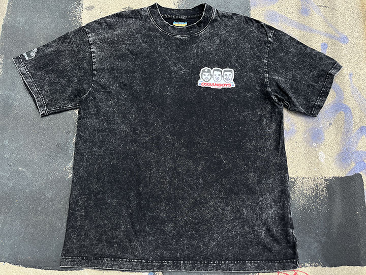 OSSANTHEHOOD Tshirt (ossanboys) / black washed