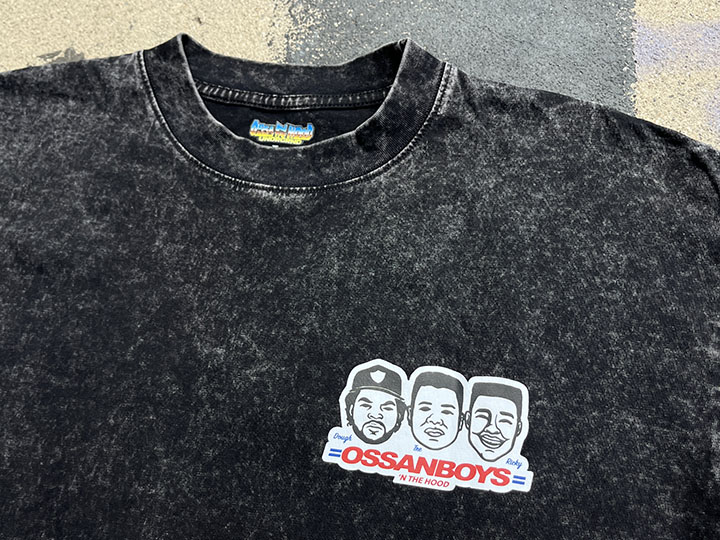 OSSANTHEHOOD Tshirt (ossanboys) / black washed