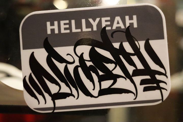NICETY "HELLYEAH"vinyl sticker