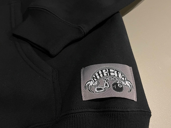 OSSANTHEHOOD pullover hood (neon) / black XL