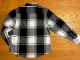 LA GATE check frannel shirt / bk