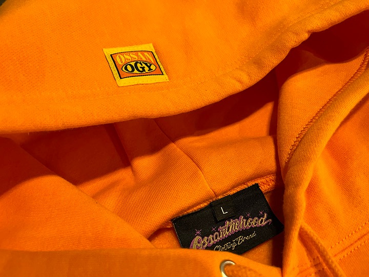 OSSANTHEHOOD pullover hood (neon) / orange