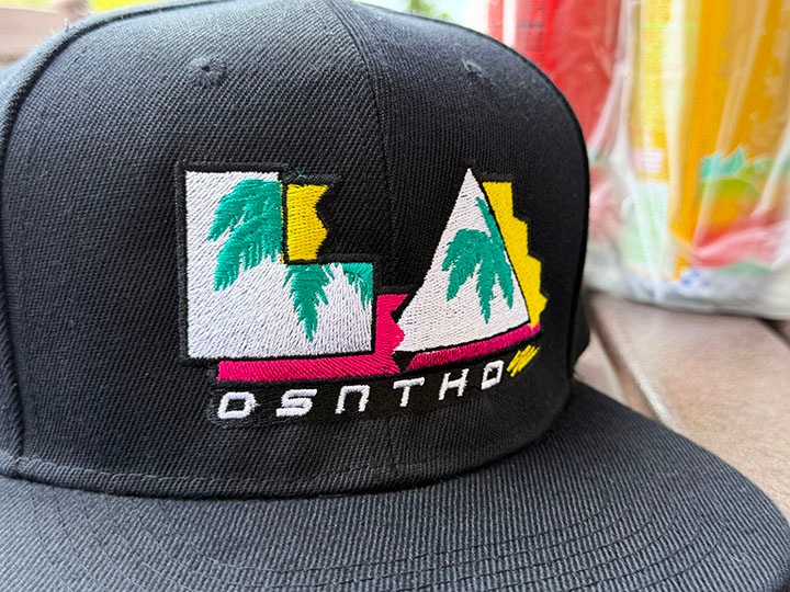 OSSANTHEHOOD snapback cap (LA) / black