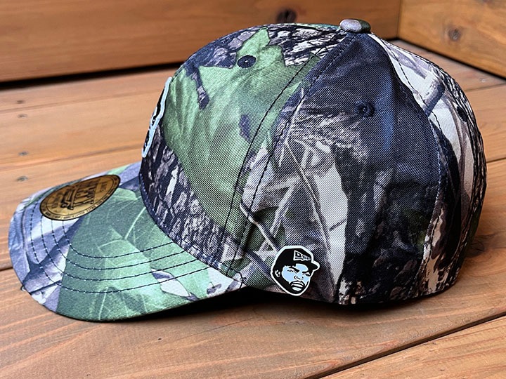 OSSANTHEHOOD camo dad hat (og face)