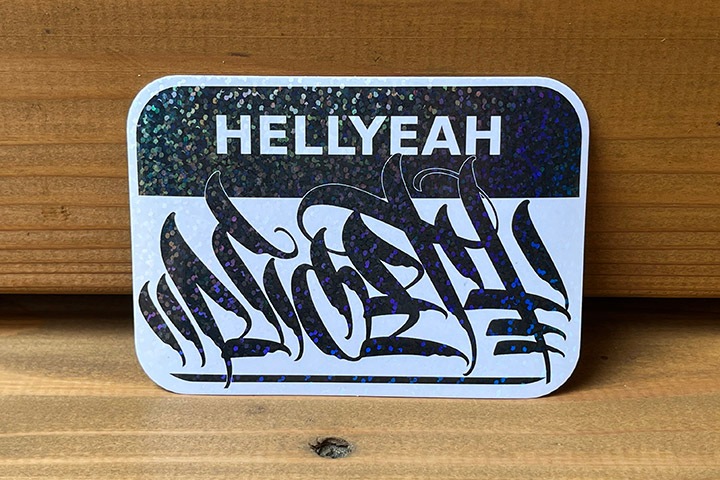 NICETY vinyl glitter sticker (hellyeah)