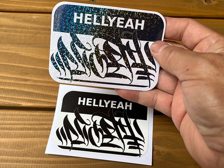 NICETY vinyl glitter sticker (hellyeah)