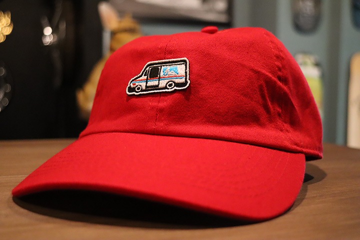 OSSANTHEHOOD dad hat (usps) / red