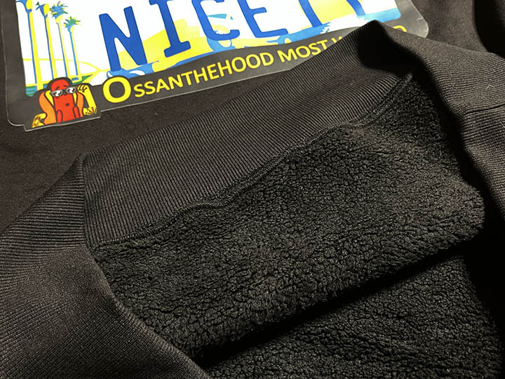 OSSANTHEHOOD 13oz pile hoodie (most wanted) / black
