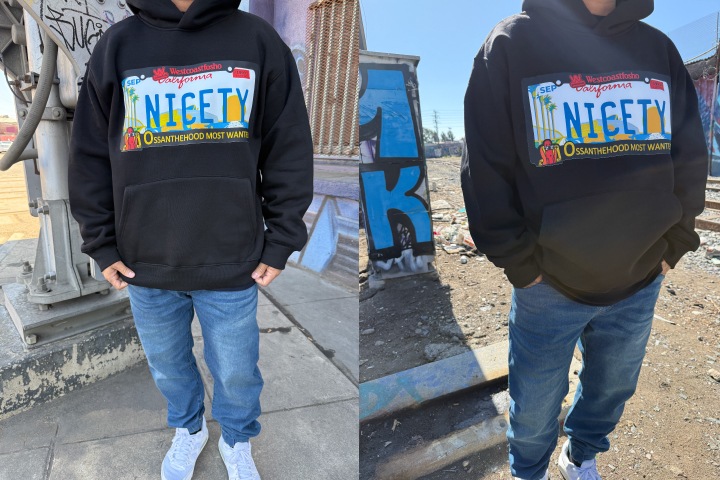 OSSANTHEHOOD 13oz pile hoodie (most wanted) / black