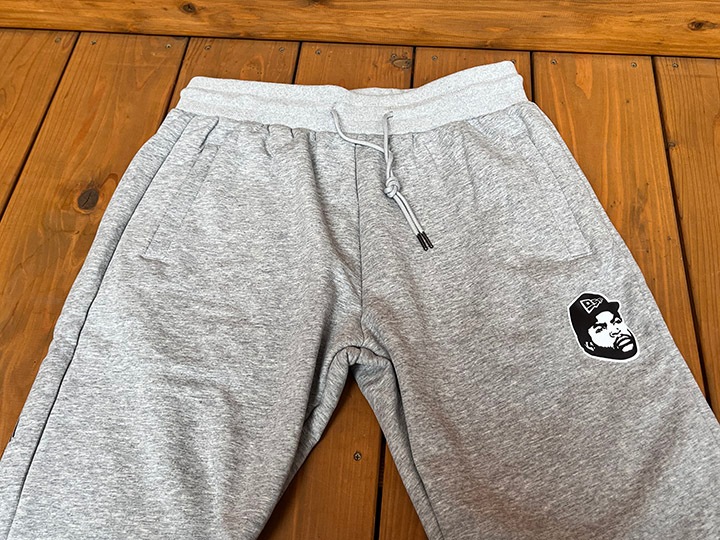 OSSANTHEHOOD blanket jogger pants (og face) heather gray