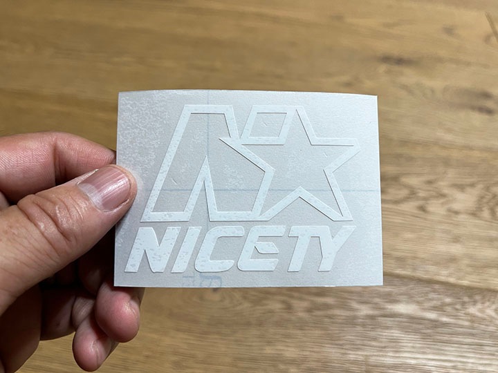 NICETY vinyl cutting sticker (star)