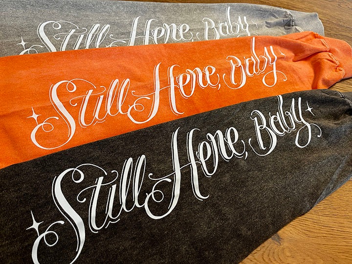 NICETY 8.2oz garment dye longsleeve Tshirt (star 2024) / dark charcol