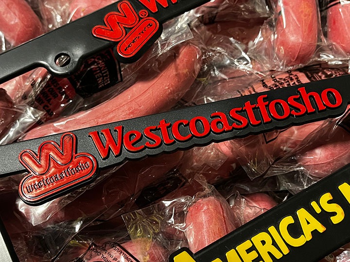 OSSANTHEHOOD license plate frame (most wanted) 2祻å