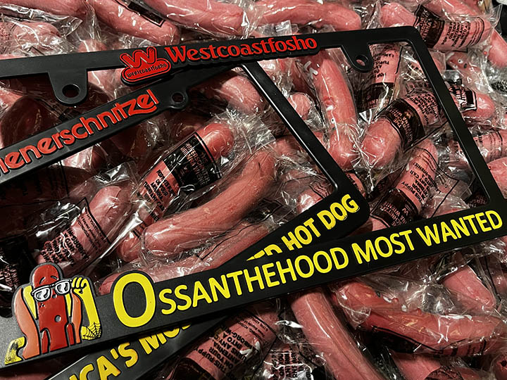 OSSANTHEHOOD license plate frame (most wanted) 2祻å