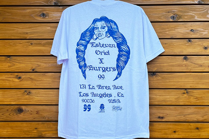 ESTEVAN ORIOL x BURGERs 99 Tshirt / white