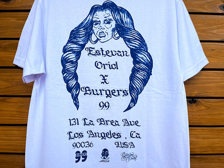 ESTEVAN ORIOL x BURGERs 99 Tshirt / white