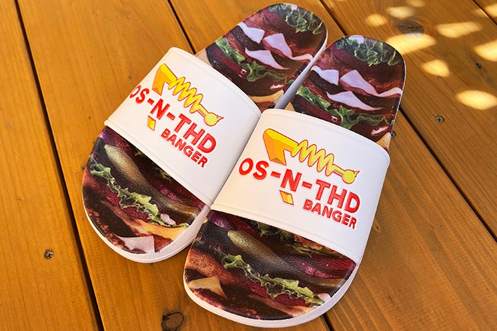 OSSANTHEHOOD AIR slide (banger) / white