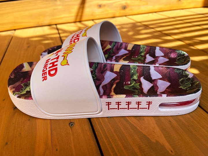 OSSANTHEHOOD AIR slide (banger) / white