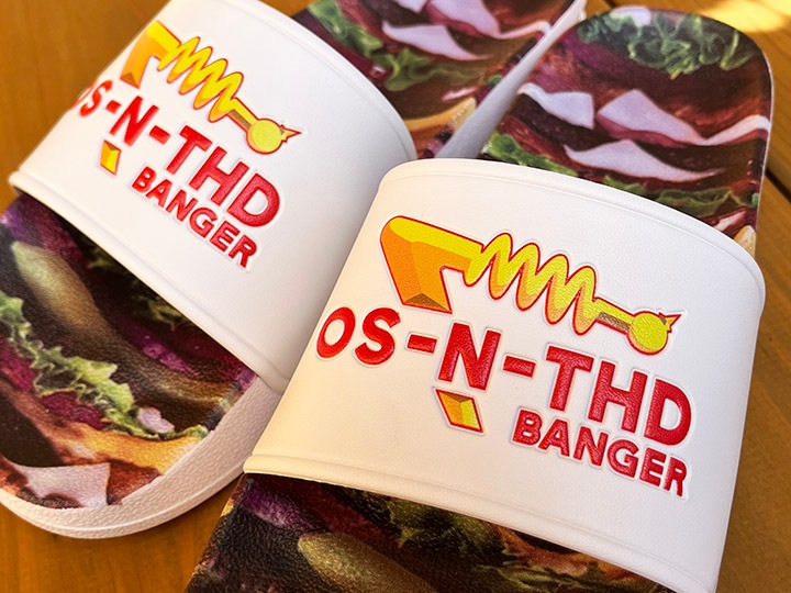 OSSANTHEHOOD AIR slide (banger) / white