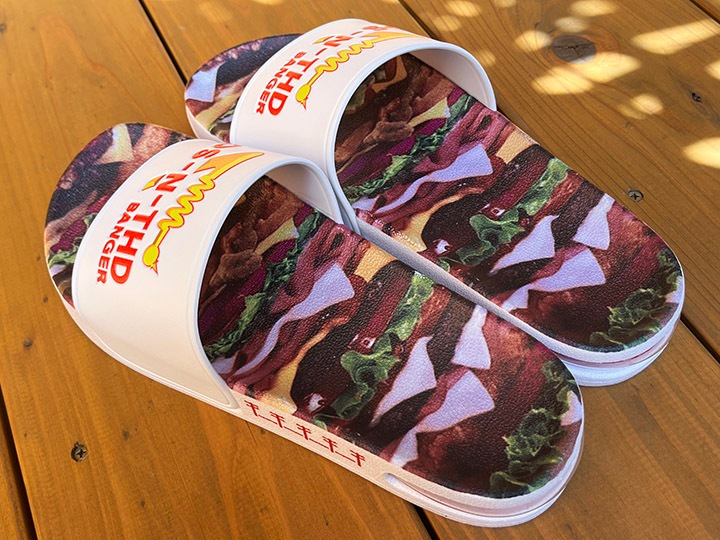 OSSANTHEHOOD AIR slide (banger) / white