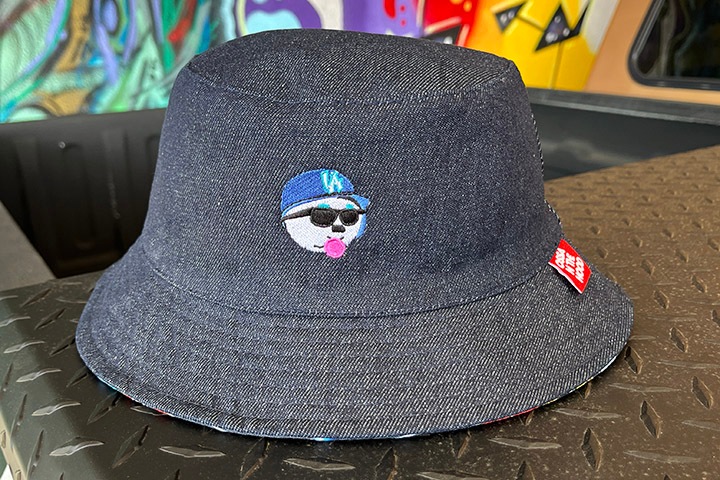 OSSANTHEHOOD С֥bucket hat (joaquin & beers) / denim indigo