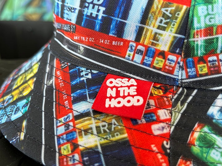 OSSANTHEHOOD С֥bucket hat (joaquin & beers) / denim indigo