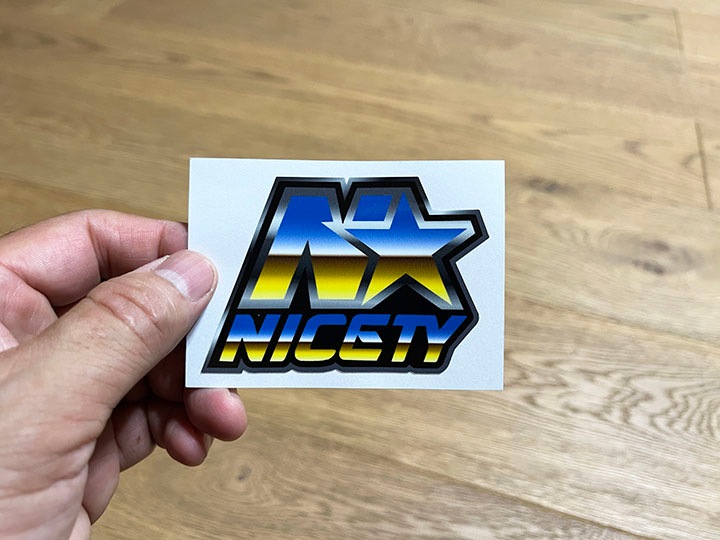 NICETY vinyl sticker (star)