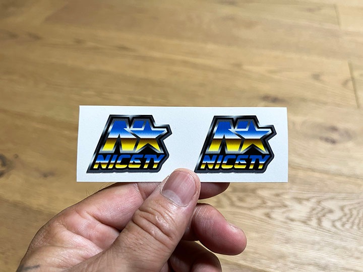 NICETY vinyl sticker (star)