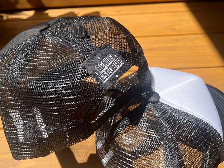 BENJIE ESCOBAR mesh tracker cap (tattoo) black