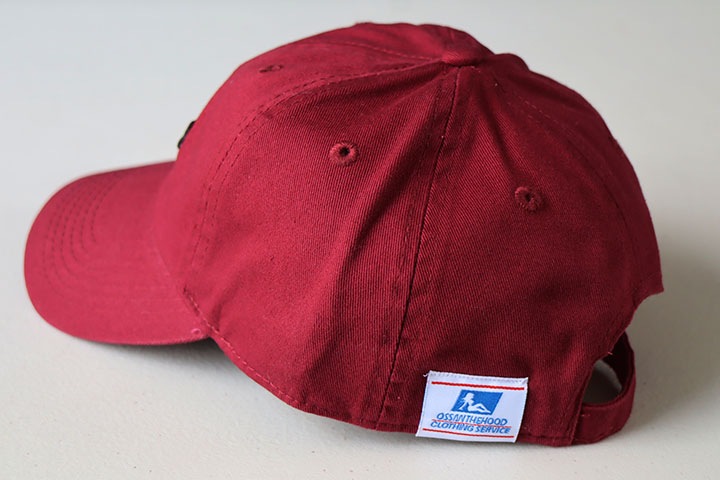 OSSANTHEHOOD dad hat (red car) / burgandy