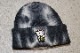 OSSANTHEHOOD tie-dye beanie (lucky cat) / black dye