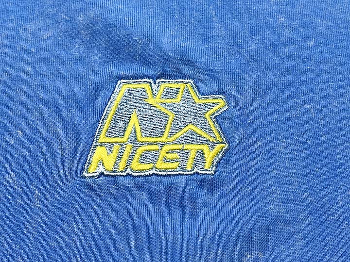 NICETY garment dye Tshirt (star) / blue
