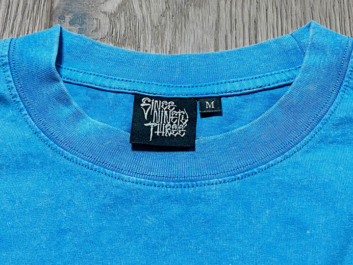 NICETY garment dye Tshirt (star) / blue