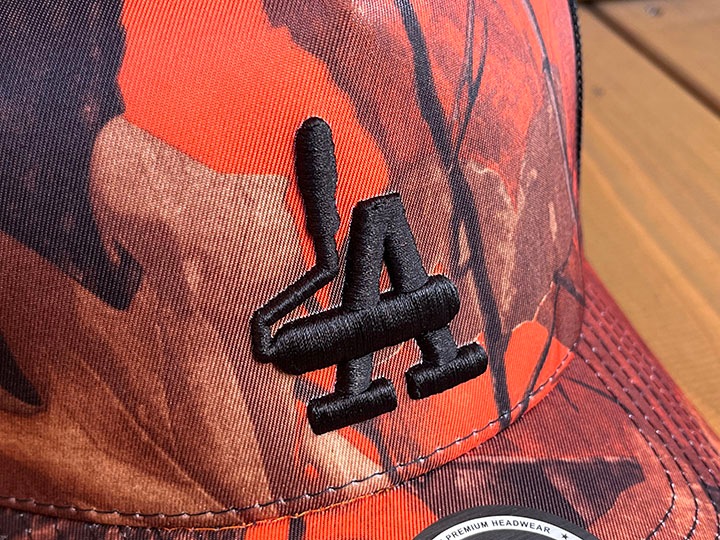 PHAT CAPS mesh snapback cap (LA) / leaf camo